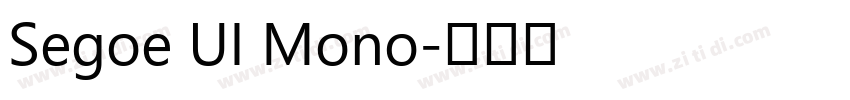 Segoe UI Mono字体转换